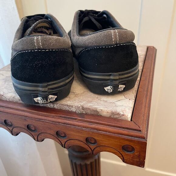 Pre-Owned Vans Black and Gray Suede Tennis Shoes Mens Sz 6.5-Women’s Sz 8 - Picture 3 of 5